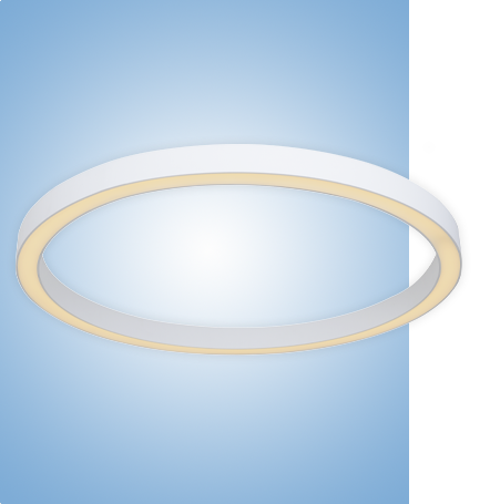 Светильник кольцо светодиодное Ring серия vs-ds-Ring-35 накладной