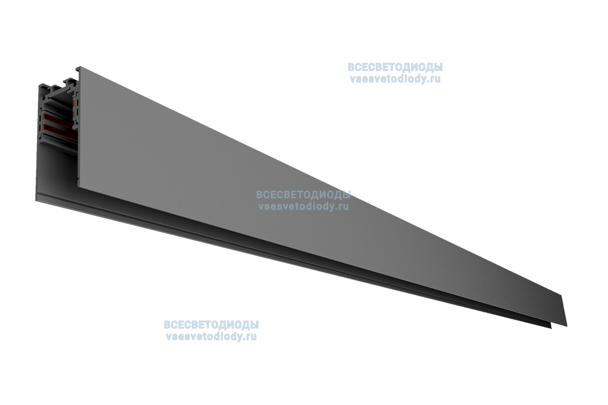 Шинопровод для трековых светильников Т-48 L53 3000мм (черный) подвесной