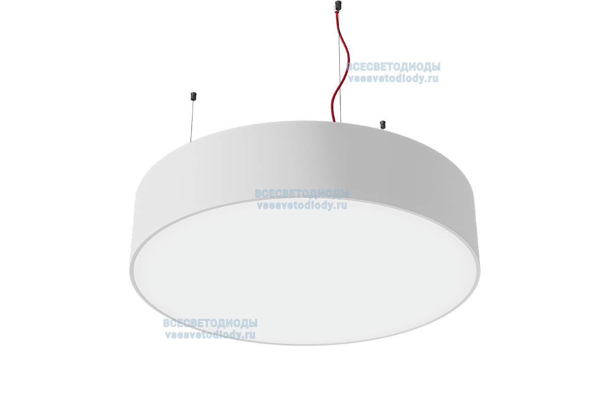 Светильник Round 55Вт, D600 мм, 4000К, с протоколом управления Dali, белый, подвесной, IP 40